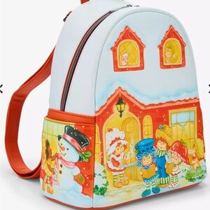 Loungefly Strawberry Shortcake And Friends Caroling Holiday Mini Backpack New